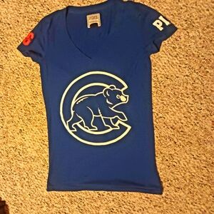 Victoria Secret Pink Chicago Cubs T-Shirt Size XS